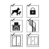 NORDLINGERPRO Barriere Pare feu pliable avec portillon  protection feu cheminée et poele