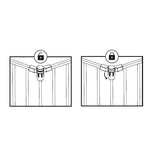 NORDLINGERPRO Barriere Pare feu pliable avec portillon  protection feu cheminée et poele