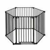 Barriere pare-feu de cheminée ou poele a bois 6 pans - 360 cm - Noir - NORDLINGER PRO