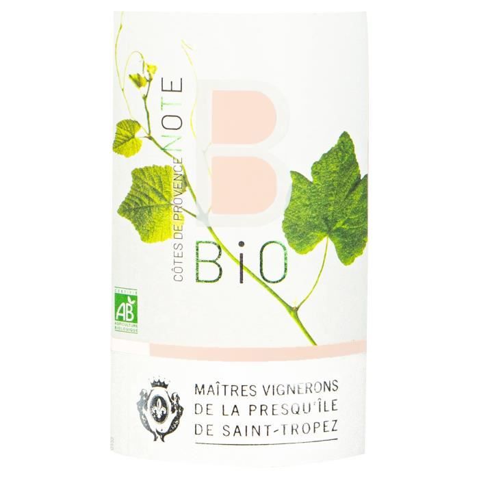Note Côtes de Provence - Vin Rosé de Provence - Bio 2024
