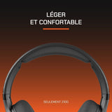 Casque gamer filaire - NOVA GAMING - Borealis - Micro amovible - LED RBG - Noir