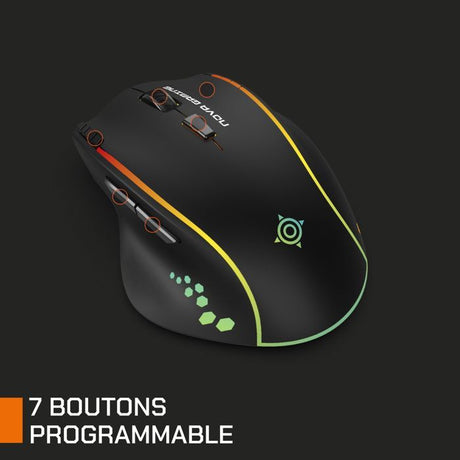 Souris gaming - Sans fil - Nova Gaming - Persee - Noir