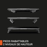 Réhausseur d'écran - NOVA GAMING - Celestium - Hub intégré - LED RGB - Noir