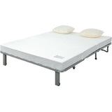 Banquette BZ NUAGE 3 places - Tissu Gris - Matelas SIMMONS - Couchage 188x138 cm