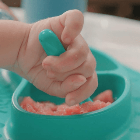 Lot de 3 premieres cuilleres bébé - NUBY - Silicone - Des 6 mois - Rose / Bleu / Vert