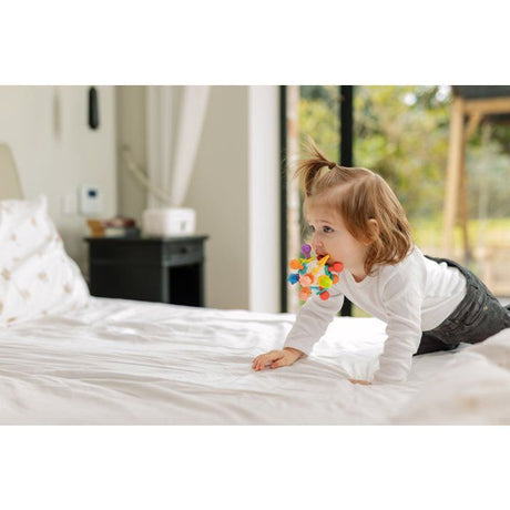 Anneau de dentition - NUBY - Twist ball - Avec hochet - Des 3 mois - Multicolore