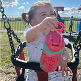 Lot de 2 gourdes - NUBY - Incredible Gulp - 360 ml - Fraises