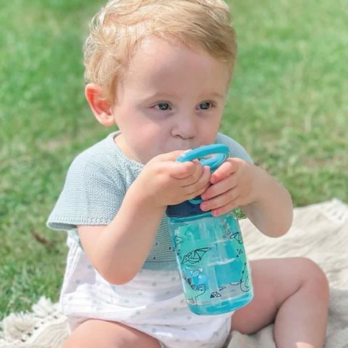 Lot de 2 gourdes - NUBY - Incredible Gulp - 360 ml - Dinosaures