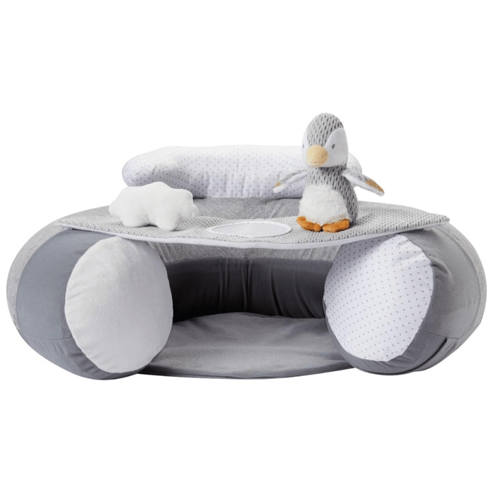 Siege gonflable - NUBY - Sit & Play au sol - Plateau amovible - Des 6 mois - Gris