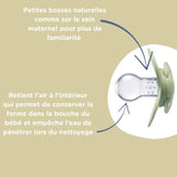 Lot de 5 sucettes orthodontiques - NUBY - Silicone - 6-18 mois - Multicolore