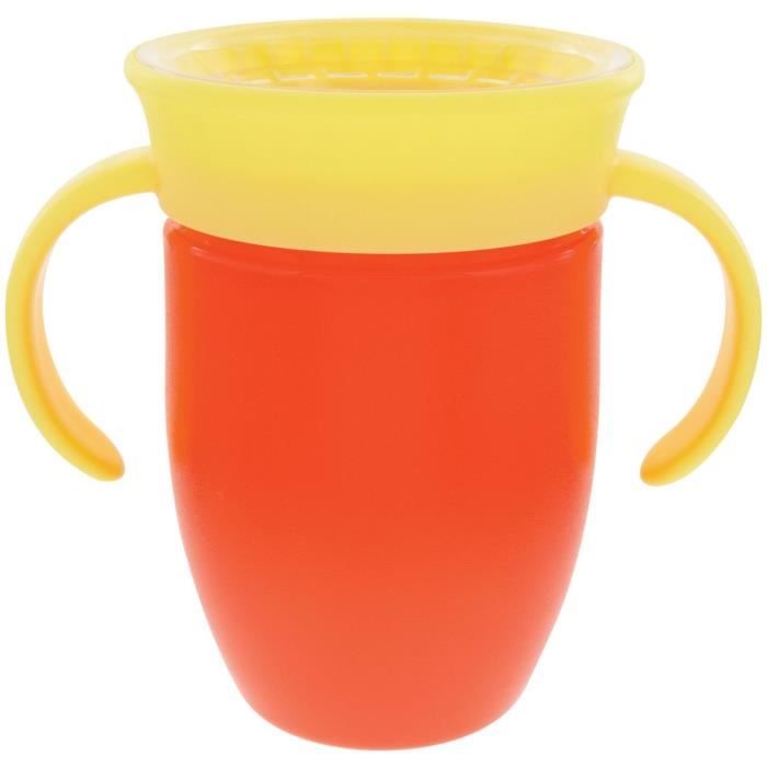 Lot de 2 tasses 360° avec poignées - NUBY - Fille