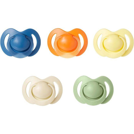 Lot de 5 sucettes orthodontiques - NUBY - Silicone - 18-36 mois - Multicolore