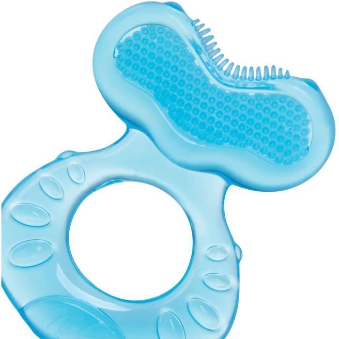 Anneau de dentition - NUBY - Teethe-eez - Silicone - Des 3 mois - Bleu