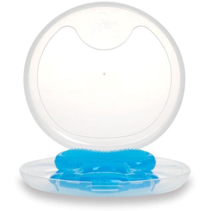 Anneau de dentition - NUBY - Teethe-eez - Silicone - Des 3 mois - Bleu