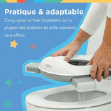 Pot de voyage portable pour tout-petits - NUBY - Avec sac de rangement - Gris / Blanc