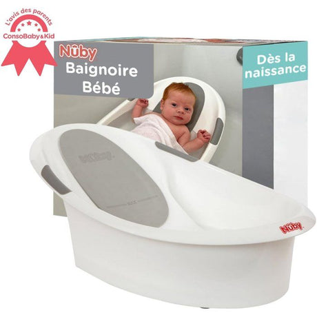 Baignoire bébé - NUBY - Dr.Talbot's - Des la Naissance - Support antidérapant intégré - Appui-tete souple