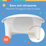 Baignoire bébé - NUBY - Dr.Talbot's - Des la Naissance - Support antidérapant intégré - Appui-tete souple