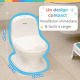 Pot bébé pour apprentissage de la propreté - NUBY - My Real Potty - Pot enfant avec bruit de chasse d'eau - Piles incluses
