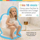 Pot bébé pour apprentissage de la propreté - NUBY - My Real Potty - Pot enfant avec bruit de chasse d'eau - Piles incluses