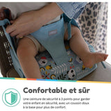 Siege réhausseur enfants - NUBY - Panda - Pliable - Mousse - Imperméable - Des 6 mois