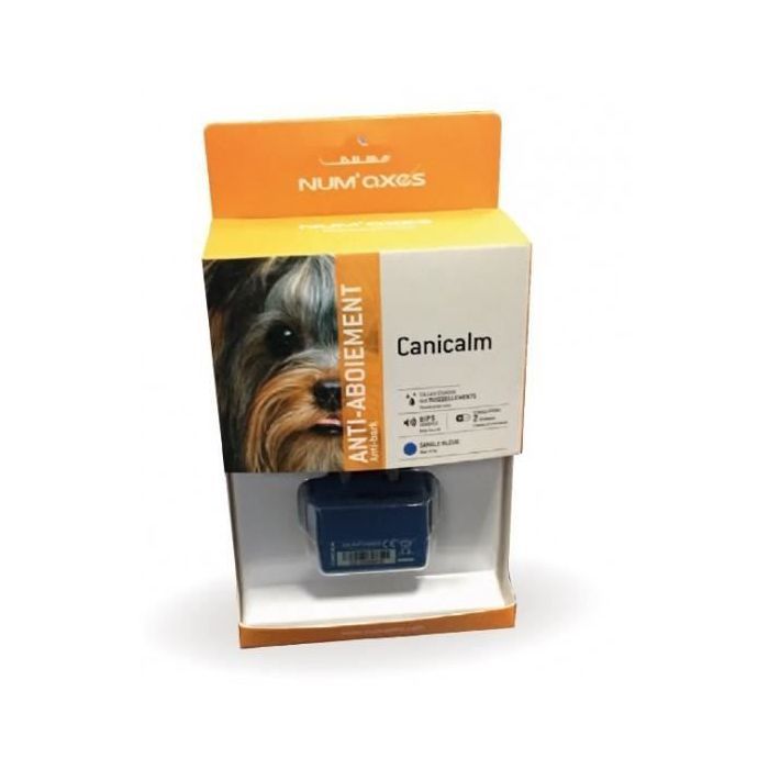 Collier anti aboiement NUM'AXES CANICALM - Possibilité d'inhiber les stimulations électrostatiques