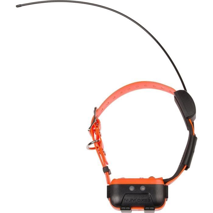 CANICOM GPS 2 - Ensemble complet collier - traceur GPS - NUM'AXES - Noir / Orange