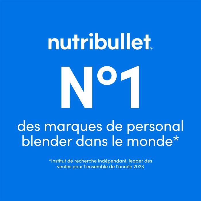 Blender portable - NUTRIBULLET - NBP003MA - 100 W - Tasse 475 ml - Sans BPA - Magenta