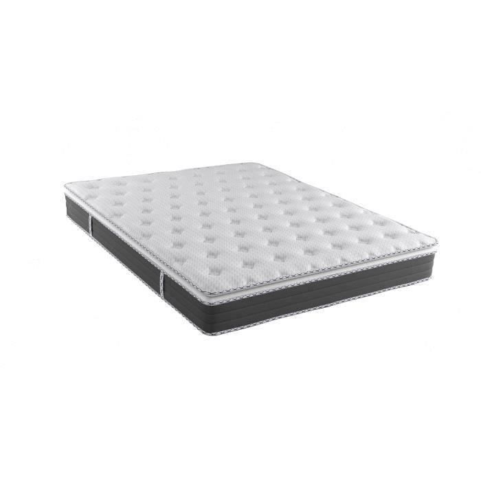 NUVOLA - Matelas - 160 x 200 cm - Epaisseur 27 cm - Ressorts - Surmatelas intégré