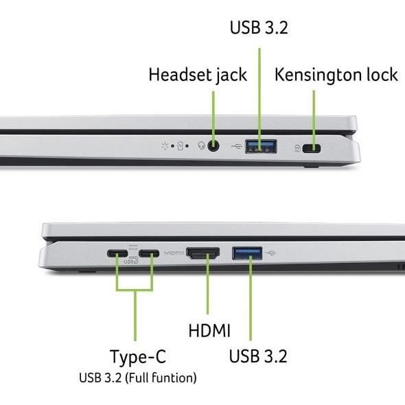 PC Portable ACER Aspire AG14-22P-R5VY - Windows 11 -14'' WUXGA IPS -AMD Ryzen 5-7520U -RAM 16Go -512Go  SSD -Radeon Graphics -AZERTY