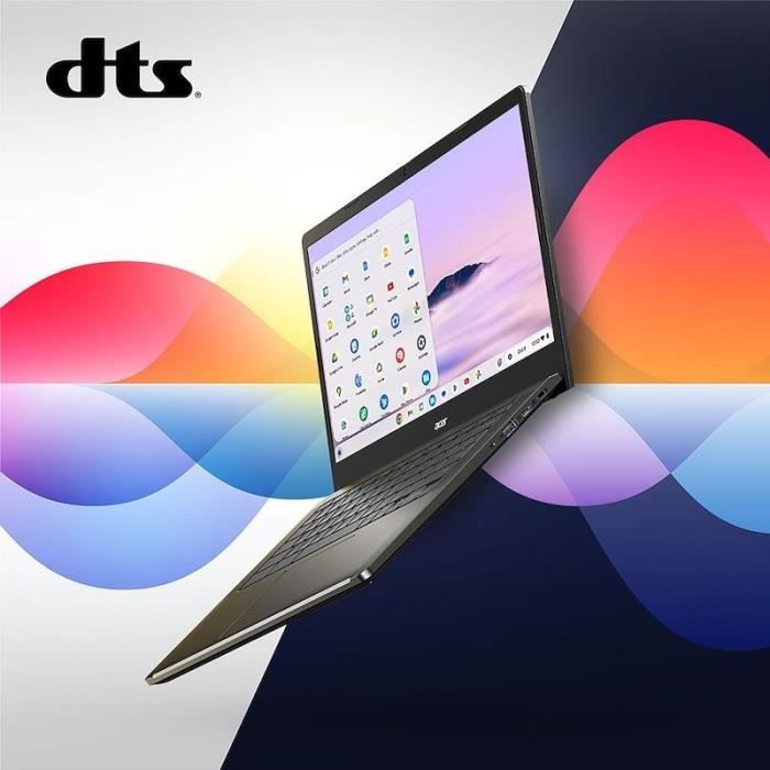 PC Portable Acer - Chromebook Plus CB514-4H-30AF - Chrome OS - 14 FHD IPS - Core i3-N305 - RAM 8Go - 512Go SSD