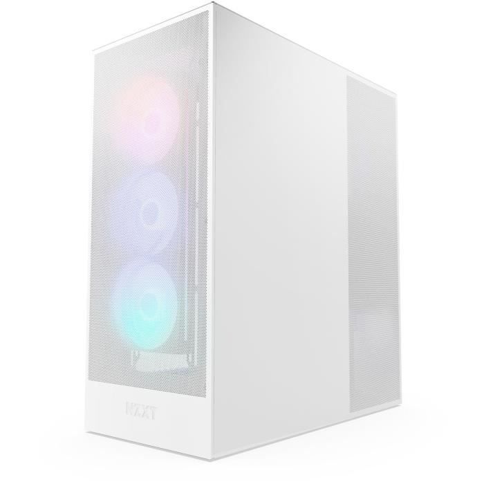 Boitier moyen-tour - NZXT - CM-H72FW-R1 - H7 Flow RGB avec ventilateurs RGB inclus - Blanc