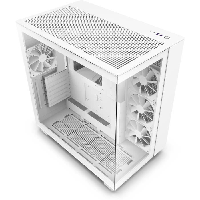 Boitier moyen-tour - NZXT - H9 Flow - Refroidissement avancé - 4 ventilateurs F120mm - Blanc