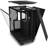Boitier moyen-tour - NZXT - H6 Flow - Double chambre - Noir - 5 ventilateurs inclus