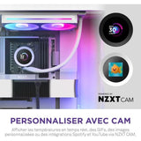 Watercooling - NZXT - RL-KR240-W2 - Kraken Plus 240 RGB - Écran carré 1.54 personnalisable et ventilateurs RGB - Blanc
