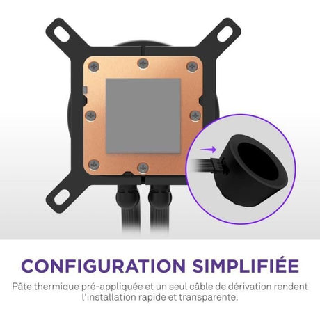 Watercooling - NZXT - RL-KR360-B2 - Kraken Plus 360 RGB - Écran carré 1.54 personnalisable et ventilateurs RGB - Noir
