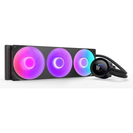 Watercooling - NZXT - RL-KR360-B2 - Kraken Plus 360 RGB - Écran carré 1.54 personnalisable et ventilateurs RGB - Noir