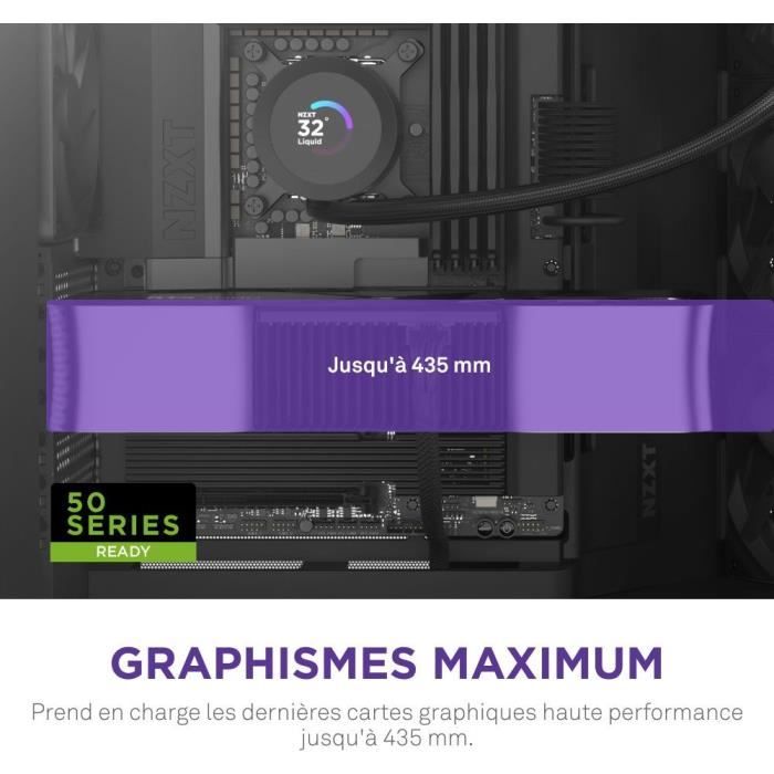 Boitier moyen-tour double chambre - NZXT - CM-H92FB-01 - H9 Flow - Noir