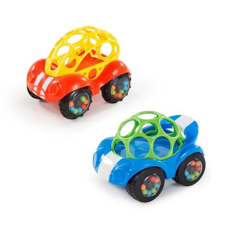 Bright Starts Jouet d'éveil Oball™Une Petite Voiture Rattle & Roll™ - développe la motricité - modele aléatoire