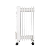 Radiateur électrique bain d'huile 1500W OCEANIC - 3 puissances - 7 éléments - Blanc - Mobile