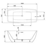 Baignoire ilot autoportante - OCEANIC - Stellã - En acrylique - Bonde a clapet - Blanc