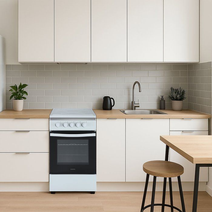 Cuisiničre ŕ gaz - OCEANIC - OCEACG5055GW - 4 feux  - 7700 W - Blanc