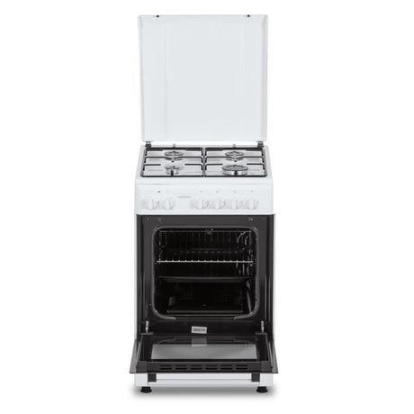 Cuisiniere gaz OCEANIC OCEACG50GW - 4 feux - L49,8 xP61 xH 86 cm - Blanc