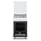Cuisiniere gaz OCEANIC OCEACG50GW - 4 feux - L49,8 xP61 xH 86 cm - Blanc