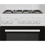 Cuisiniere gaz OCEANIC OCEACG50GW - 4 feux - L49,8 xP61 xH 86 cm - Blanc
