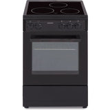 OCEANIC CV5050B8 Cuisiniere vitrocÈramique 50x50 - Four convection naturelle - 48 L - Noir