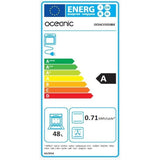 OCEANIC CV5050B8 Cuisiniere vitrocÈramique 50x50 - Four convection naturelle - 48 L - Noir