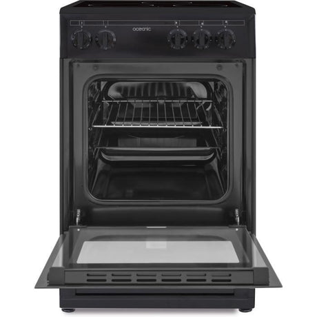 OCEANIC CV5050B8 Cuisiniere vitrocéramique 50x50 - Four convection naturelle - 48 L - Noir