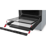 OCEANIC - Cuisiniere vitrocéramique 50 x 50 cm, four convection naturelle, four 48L silver