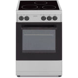 OCEANIC - Cuisiniere vitrocéramique 50 x 50 cm, four convection naturelle, four 48L silver