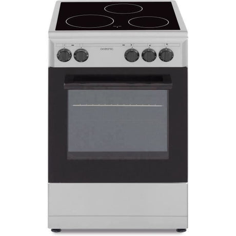OCEANIC - Cuisiniere vitrocéramique 50 x 50 cm, four convection naturelle, four 48L silver